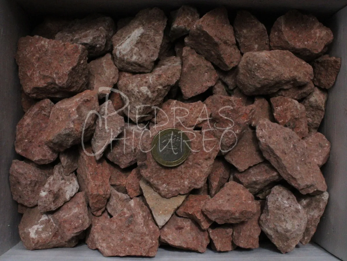 Piedra Decorativa variante Chancado Piedra Roja — foto C